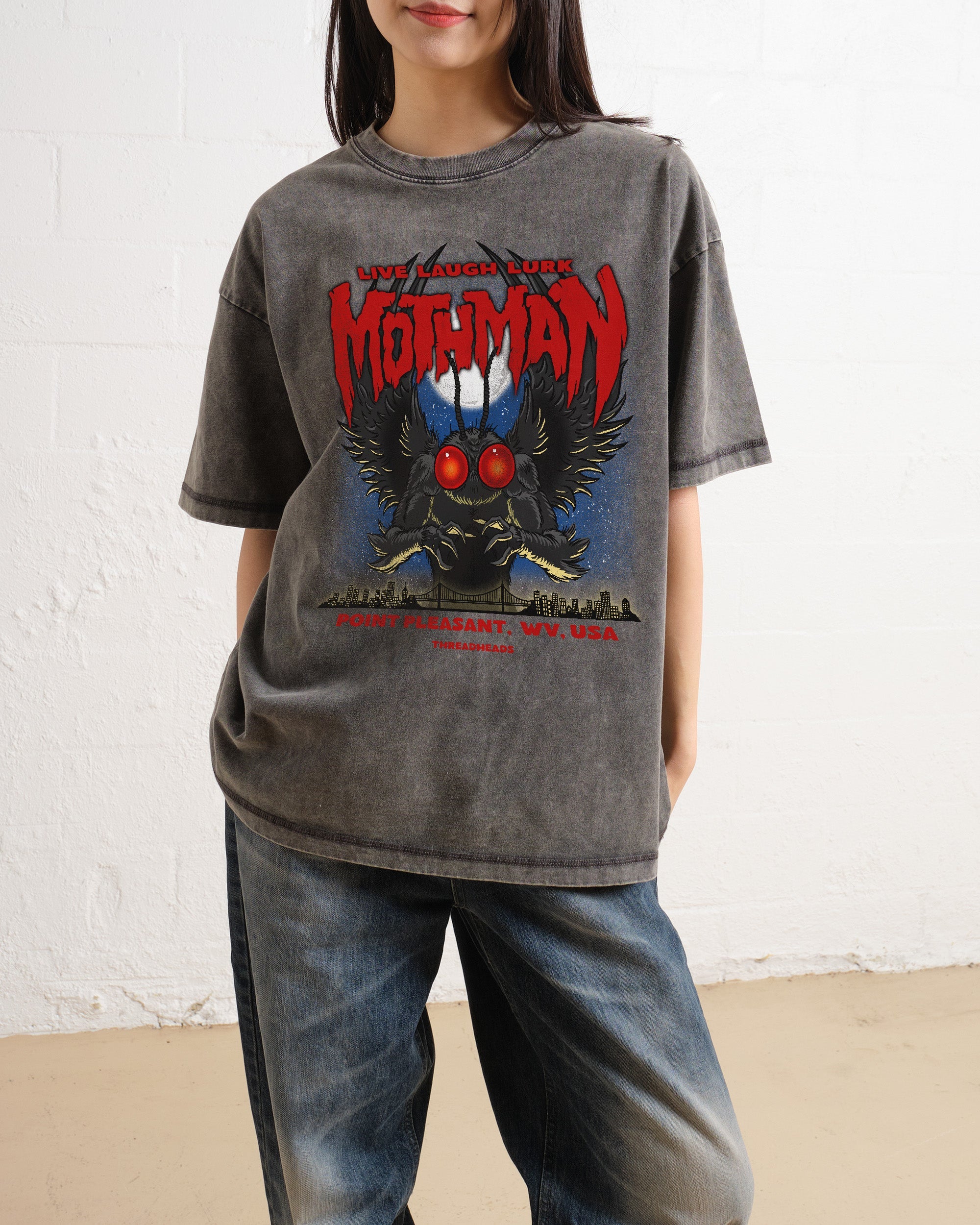 Mothman - Live Laugh Lurk Wash Tee Australia Online