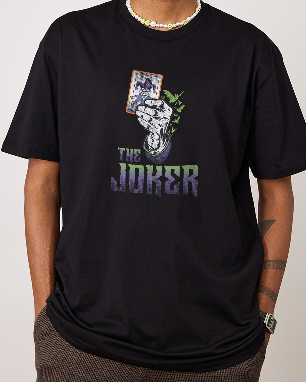 Joker Arkham Asylum T-Shirt Australia Online #colour_black