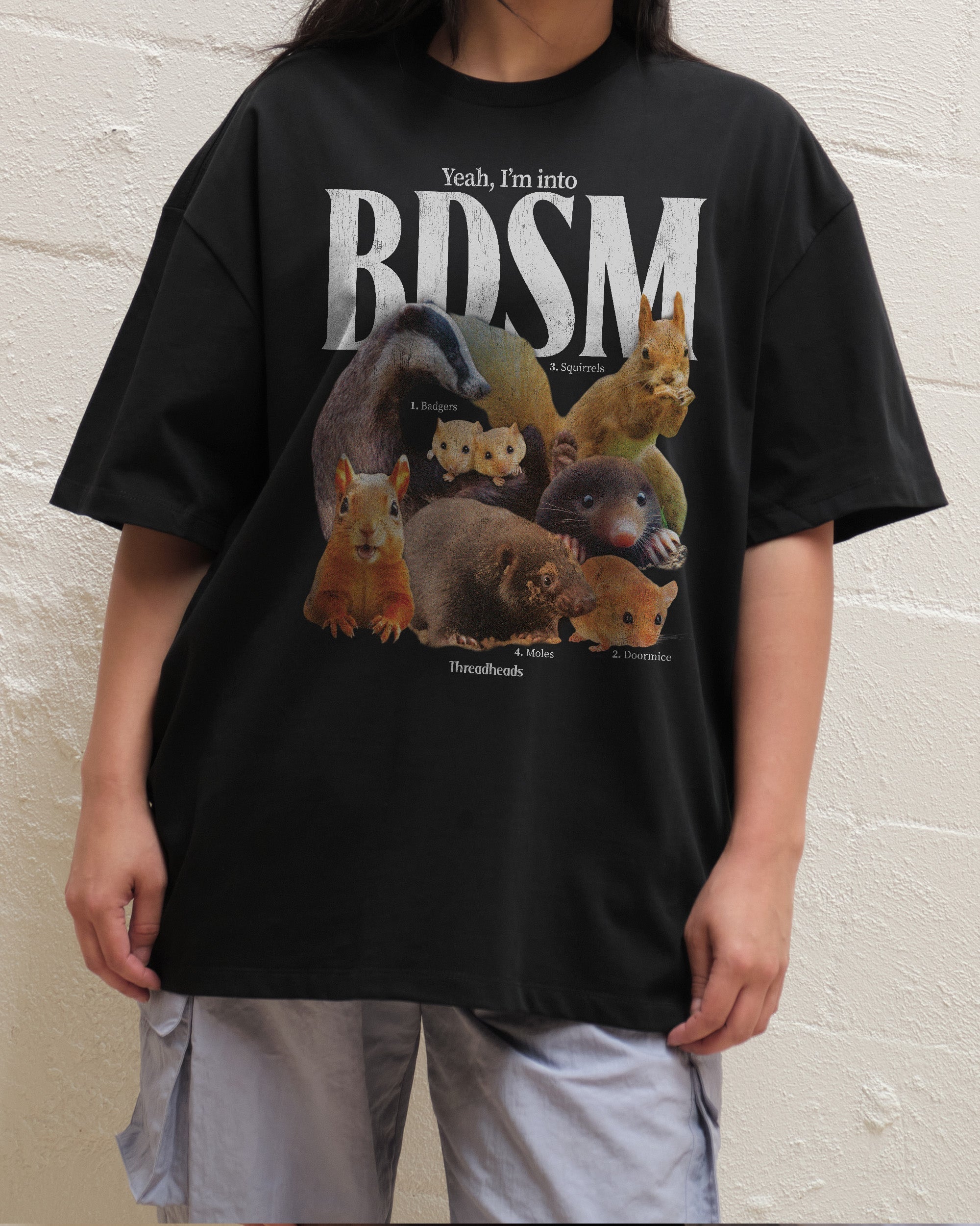 BDSM Oversized Tee Australia Online Black