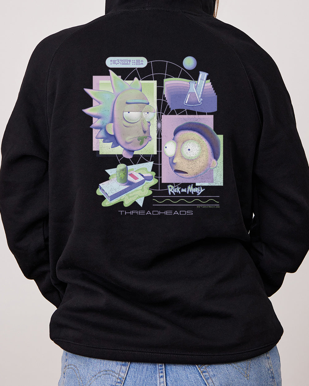 Rick Morty Experimental Hoodie Australia Online #colour_black