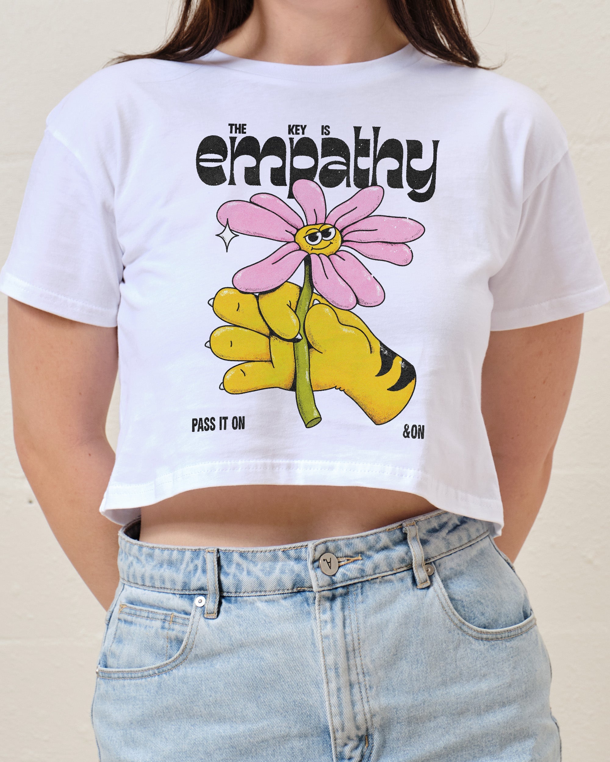 Empathy Crop Tee Australia Online White