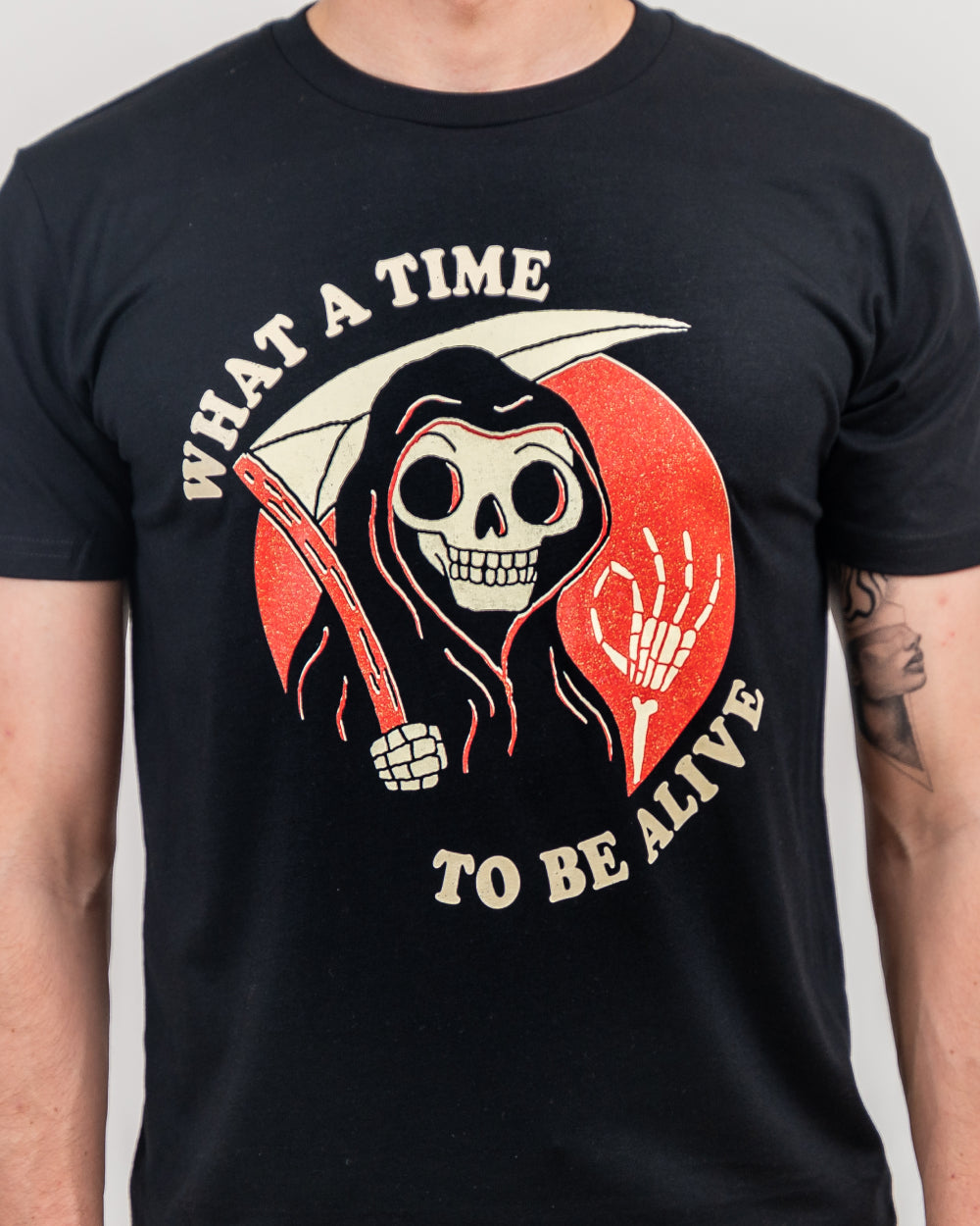 What A Time To Be Alive T-Shirt Australia Online #colour_black