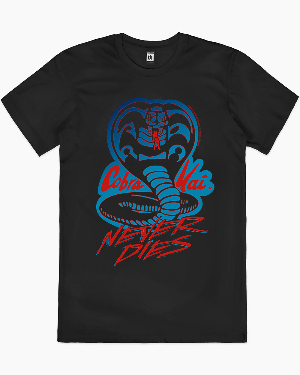 Cobra Kai Never Dies T-Shirt Australia Online #colour_black