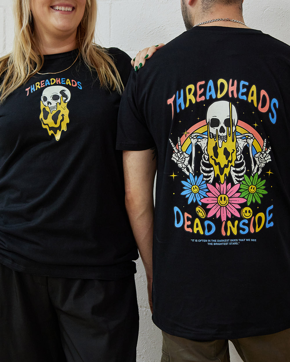 Melting Dead Inside T-Shirt Australia Online #colour_black