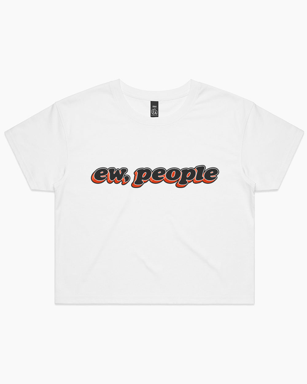 Ew People Crop Tee Australia Online #colour_white