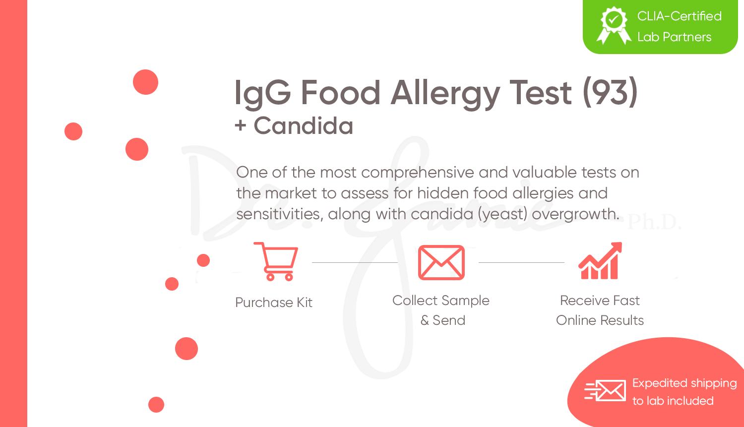 IgG Food Allergy Test (93) + Candida