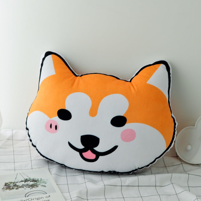 shiba inu cartoon pillow