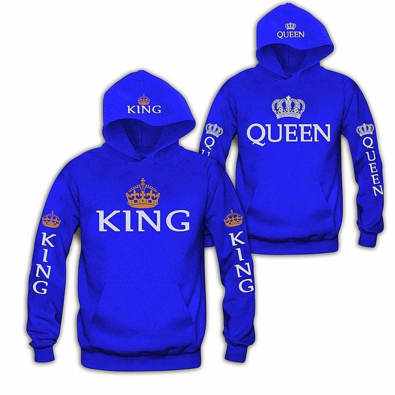 king and queen hoodies cheap