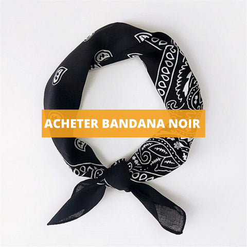 acheter bandana noir