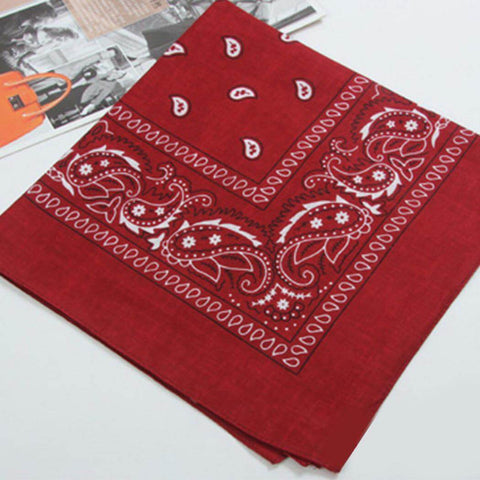 Bandana rouge sang motif royalbandana