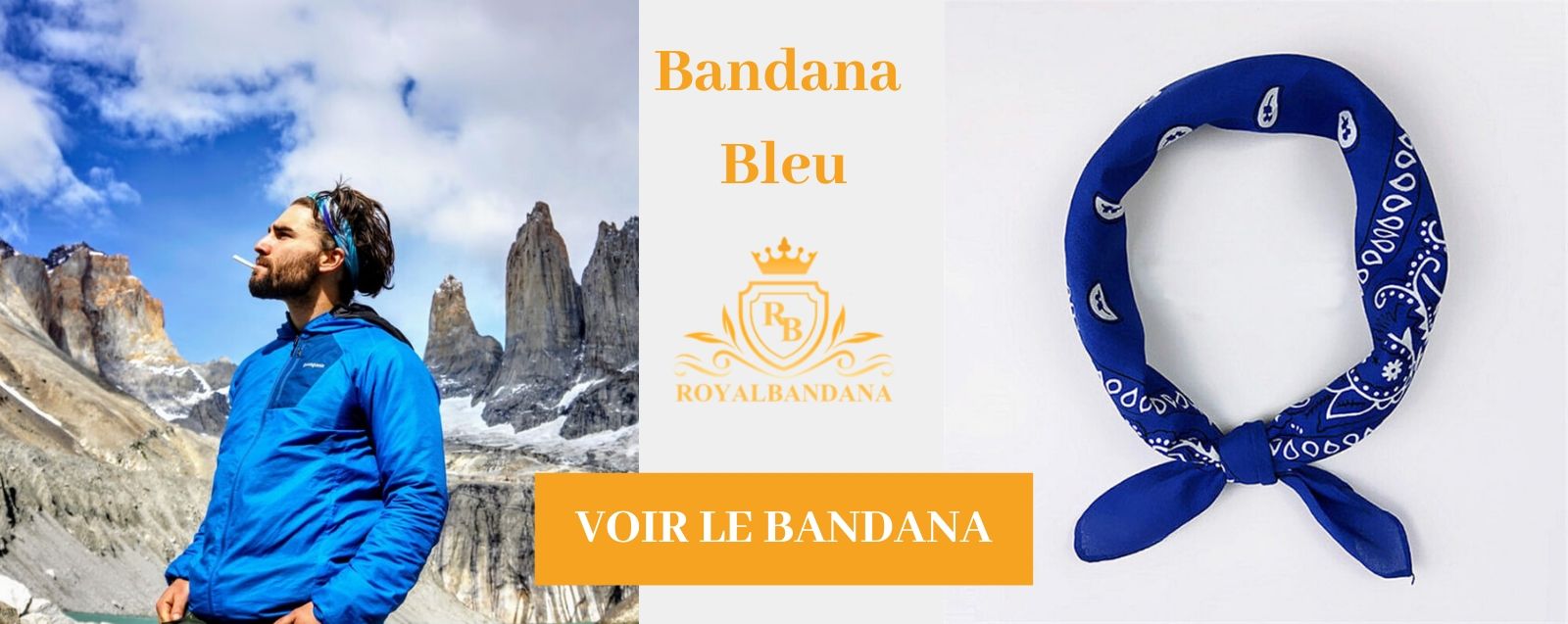voir bandana bleu royalbandana
