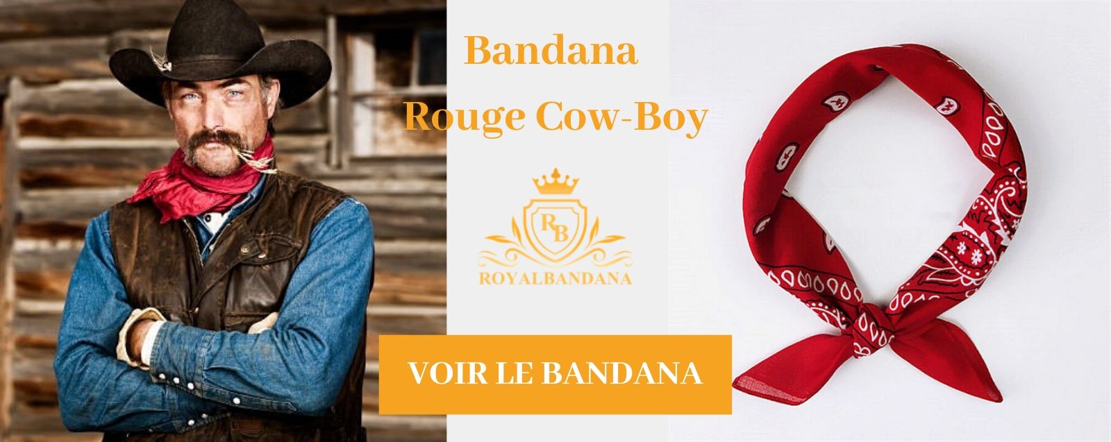 voir bandana rouge cow-boy royalbandana