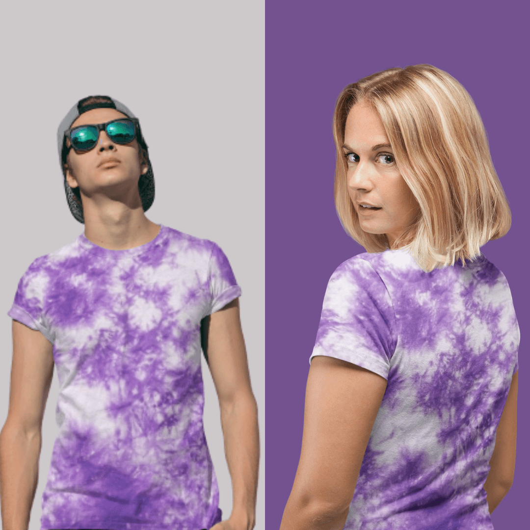 lavender tie dye shirt