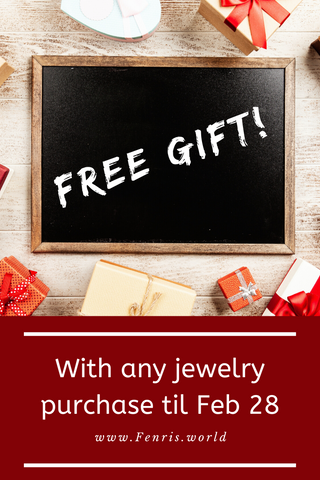 Free gift with purchase of jewelry