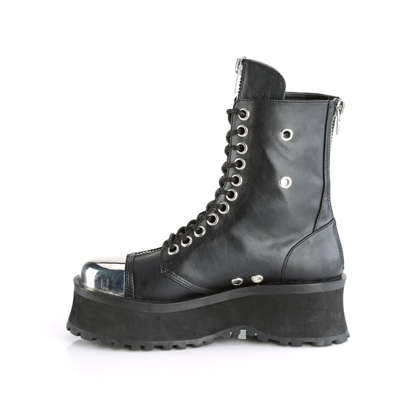 Demonia Men's GRAVEDIGGER-02 2.75" Platform Lace-Up & Metal Toe Cap Shoes