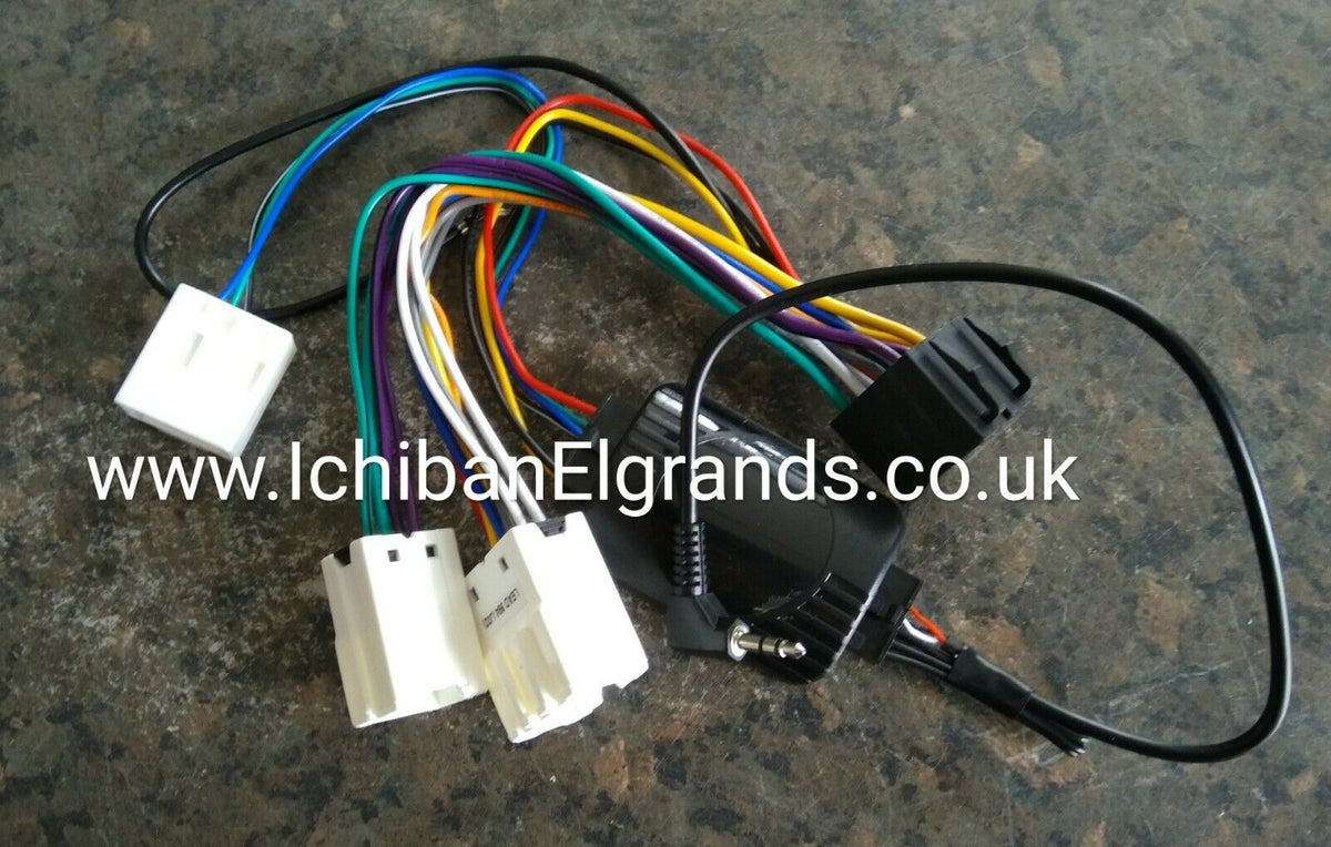 Nissan Elgrand E51 Double Din Radio Wiring PLUG & PLAY With Steering C
