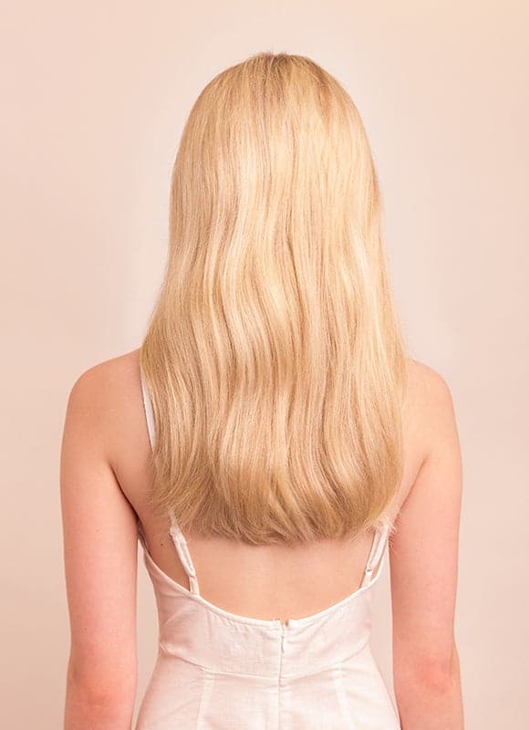 16 Inch Deluxe Clip In Hair Extensions 60 Light Blonde Pure