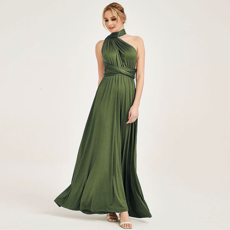 Olive Green Infinity Bridesmaid Dress In 31 Colors Worn To Love 1855