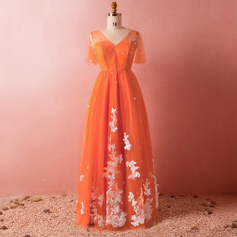 venskab nedenunder smukke Plus Size Orange Evening Dress NZ Bridal – Worn To Love