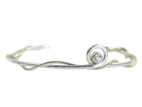 Gold and Silver eco-friendly bracelet by Beryllina