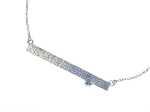 Montana Sapphire Strata bar necklace