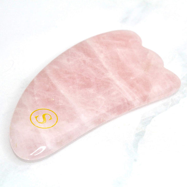 Scillarose Gua Sha Rose Quartz Facial Massage 