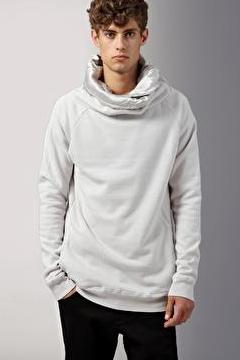 funnel neck zip up sweatshirt