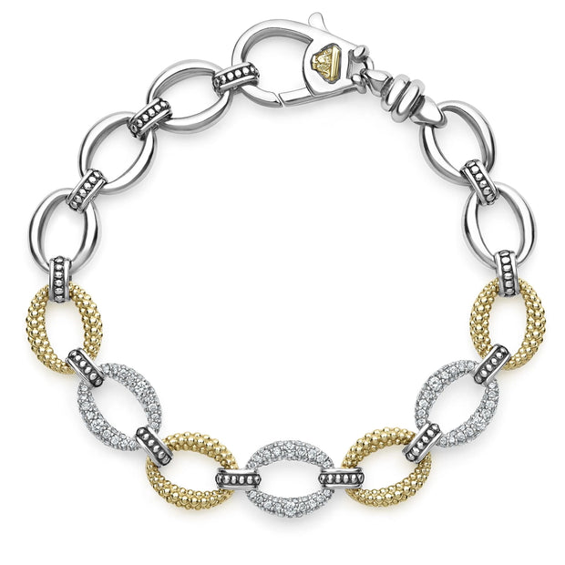 18K Yellow Gold Caviar Lux Collection Diamond Bracelet