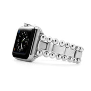 Sterling Silver Smart Caviar Collection Watch Bracelet