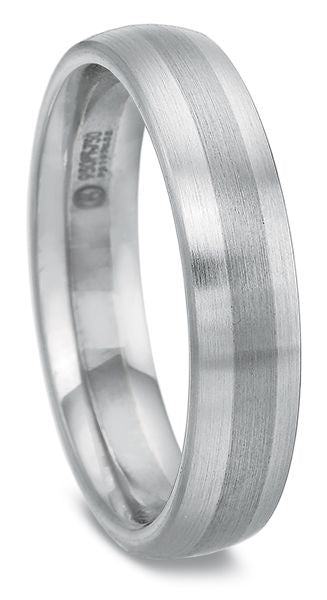 Platinum and 18K White Gold Band