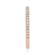 14K Rose Gold Diamond Band