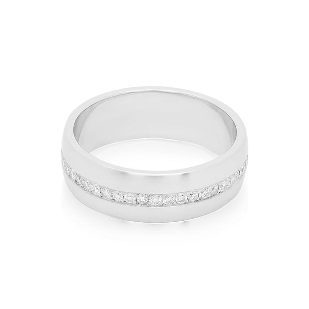 18K White Gold Diamond Eternity Band