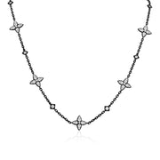 18K Blackened White Gold Lucilla Collection Diamond Necklace
