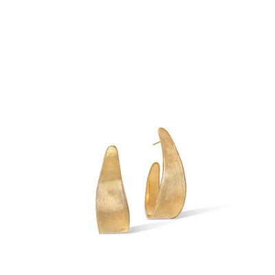 18K Yellow Gold Lunaria Collection Small Hoop Earrings