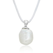 Platinum South Sea Baroque Pearl Necklace