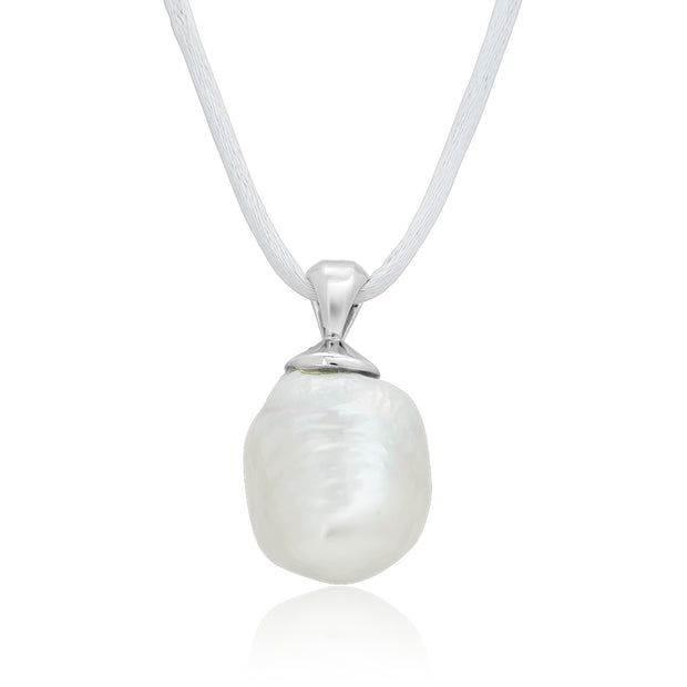 Platinum South Sea Baroque Pearl Necklace