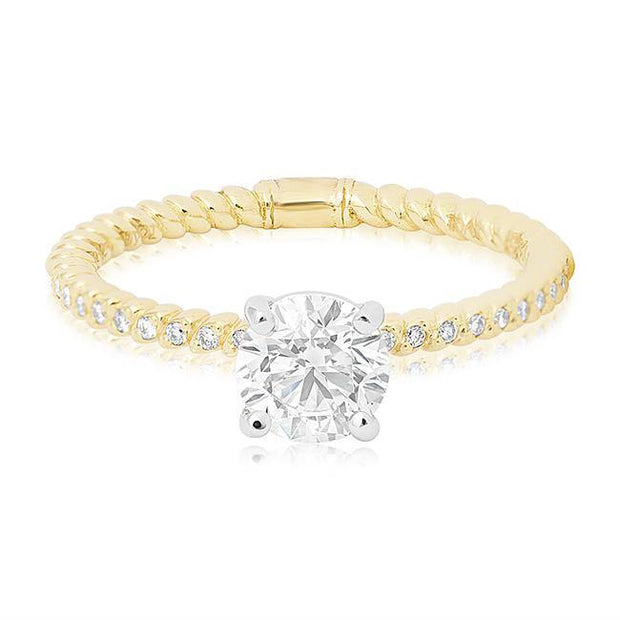 18K Yellow Gold Mounting with Diamonds - TIVOL