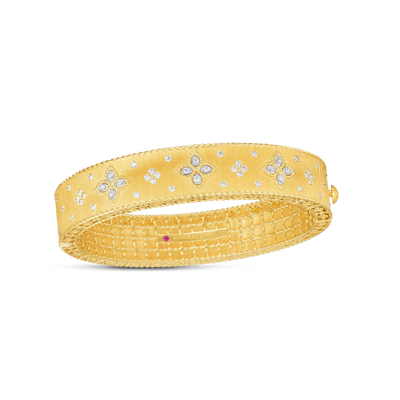 18K Yellow Gold Venetian Princess Collection Diamond Bangle