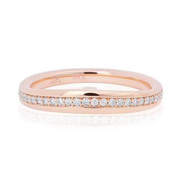 18K Rose Gold Diamond Band - TIVOL