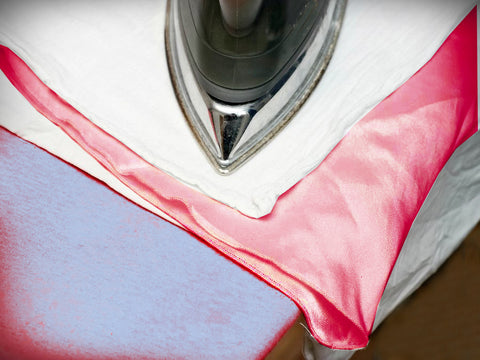 silk ironing correct way