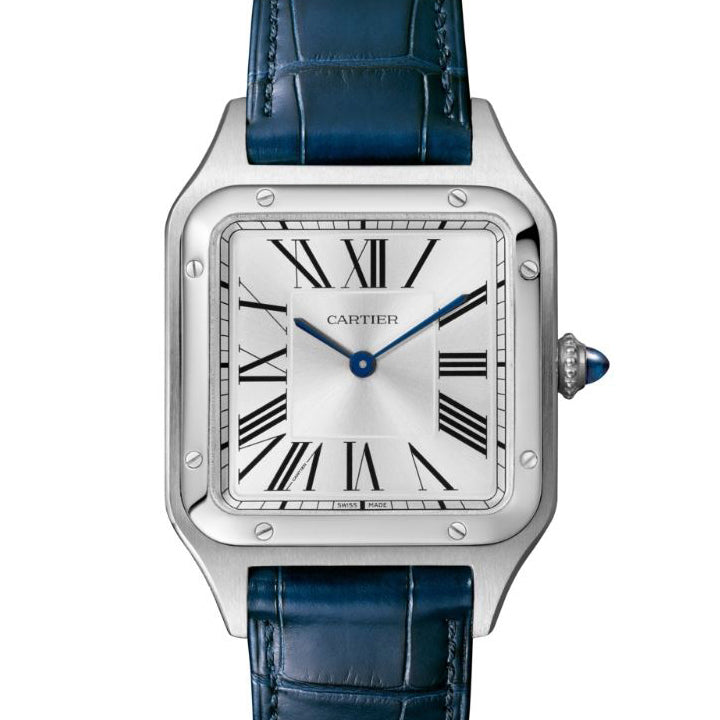 Santos-Dumont Large Steel Watch 