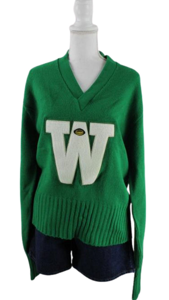 Vintage Green W Sweatshirt (L) - ramanujanitsez Online