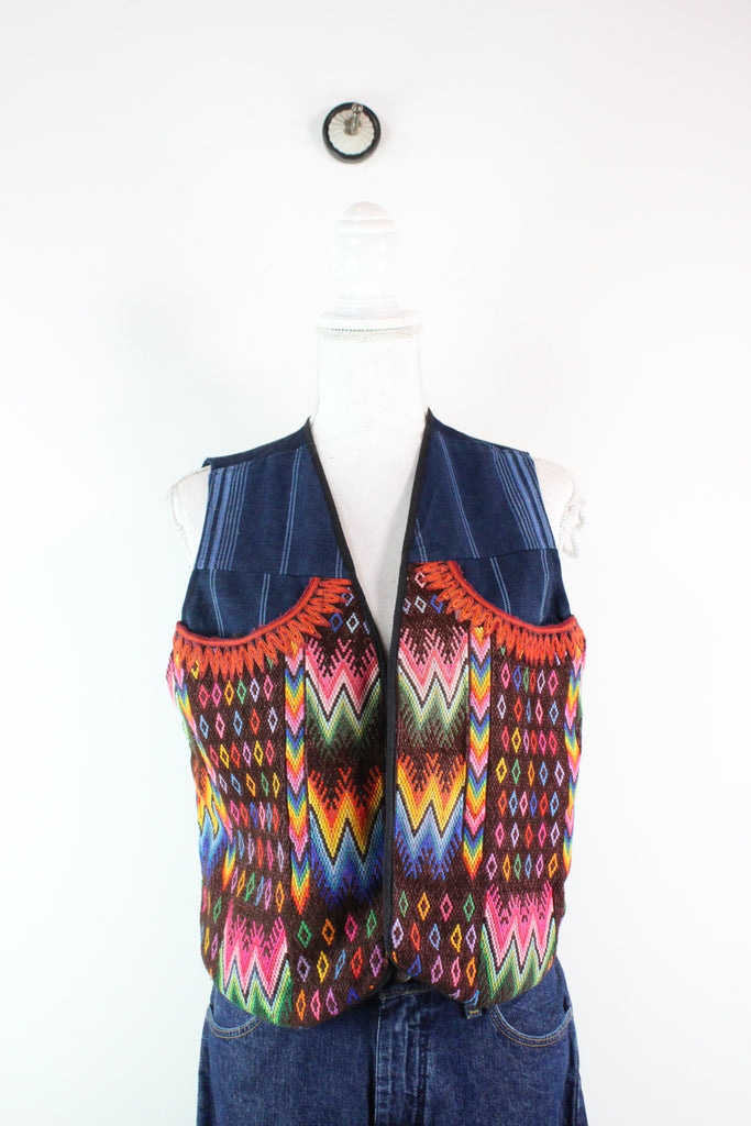 Vintage Colorful Vest (M) - ramanujanitsez