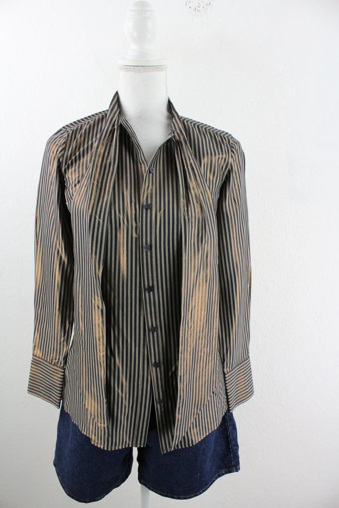 Vintage Striped Blouse (XS) - ramanujanitsez
