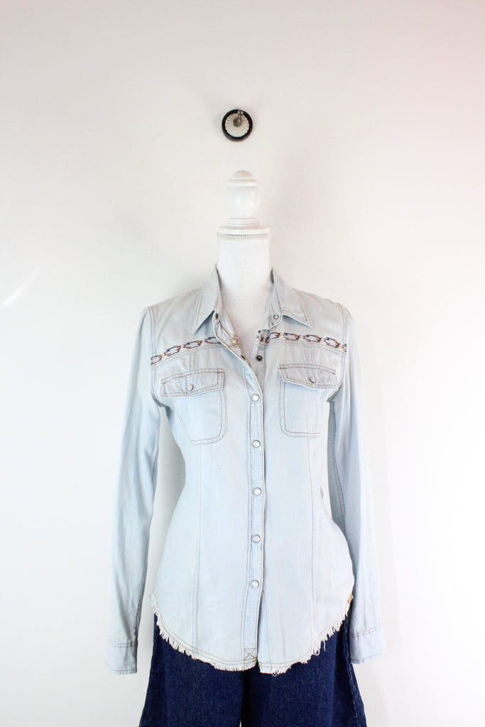 Vintage Roxy Denim Shirt (M) - ramanujanitsez