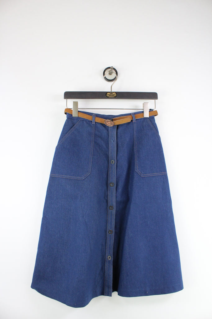 Vintage Koret City Blues Skirt (L) - ramanujanitsez