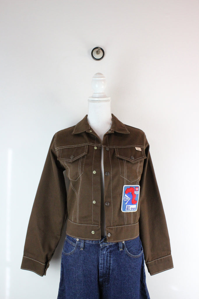 Vintage Brown Denim Jacket (M) - ramanujanitsez