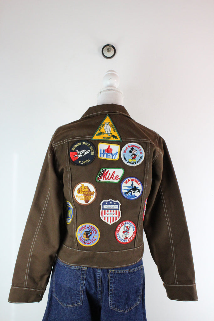 Vintage Brown Denim Jacket (M) - ramanujanitsez