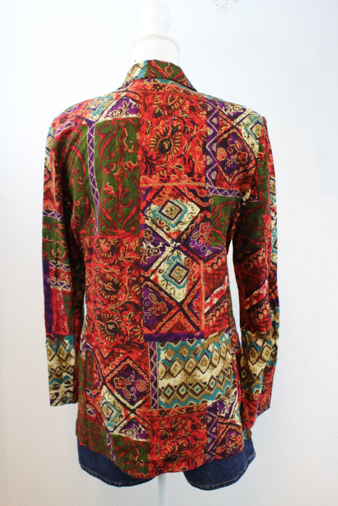 Vintage Colorful Blazer (L) - ramanujanitsez Online