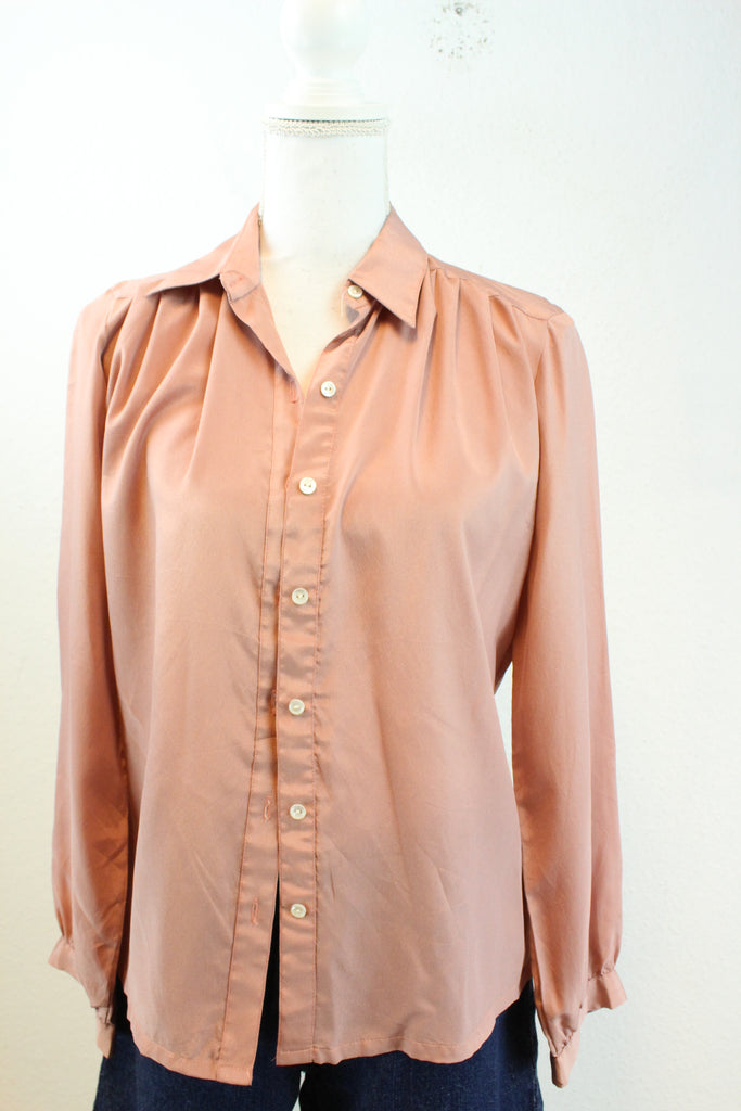 Vintage Blush Blouse (S) - ramanujanitsez Online